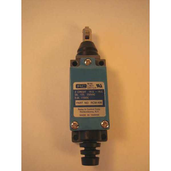 Relay And Control Limit Switch, Push Roller, 1NC/1NO, 5A @ 250V AC RCM-406