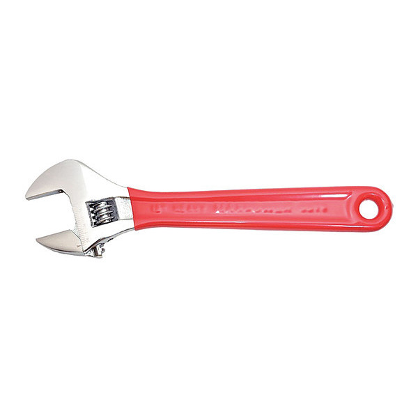 Maxpower Wrench, Adjustable, Chrome, Red-Dipped, 15" 00605