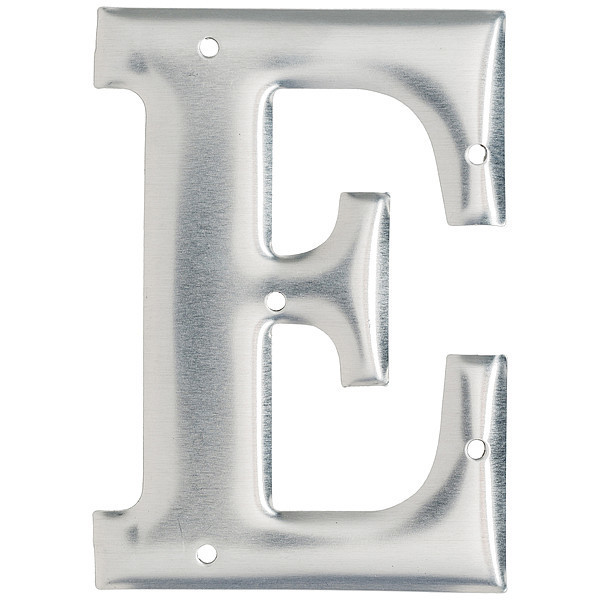 Brady Letter, Aluminum, Roman, 3 in. H, E, PK10 1600-E