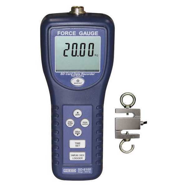 Reed Instruments SD Series Force Gauge Datalogger, 220lbs (100kg) SD-6100