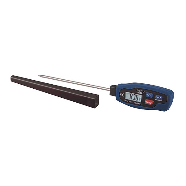 Reed Instruments 4-13/20" Stem Digital Pocket Thermometer, -40 Degrees to 482 Degrees F R2222