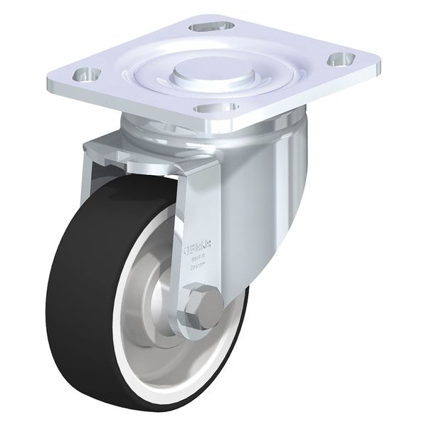 Blickle Swivel Plate Caster, PU, 5", 770 lb., Caster Wheel/Tread Material: Nylon/Thermoplastic Polyurethane LH-POTH 125K-14