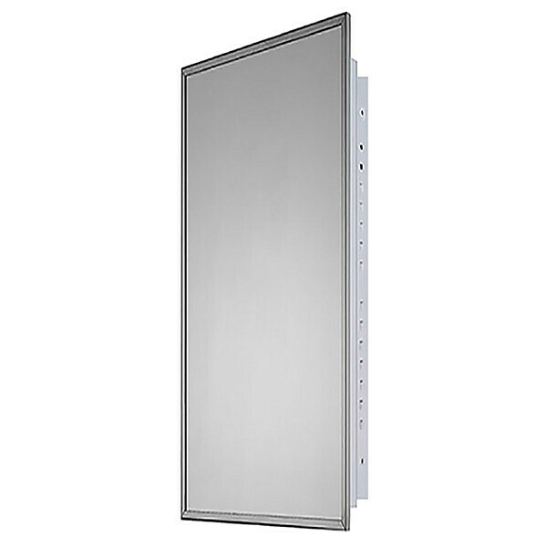 Ketcham 16" x 36" Residential Recessed Mounted SS Framed Medicine Cabinet 1636
