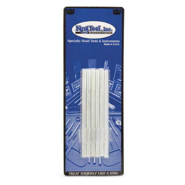 King Tool White Soapstones, 1/4" Round, PK6 RSSC-00