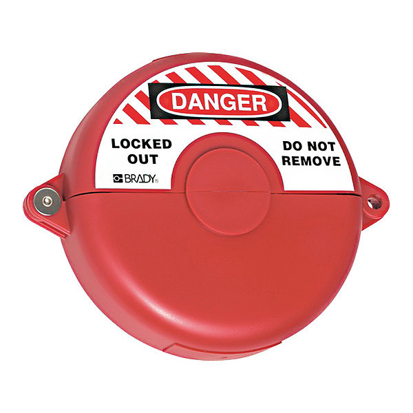 Abus V307 Gate Valve Lockoout 5-6.5" Red 365