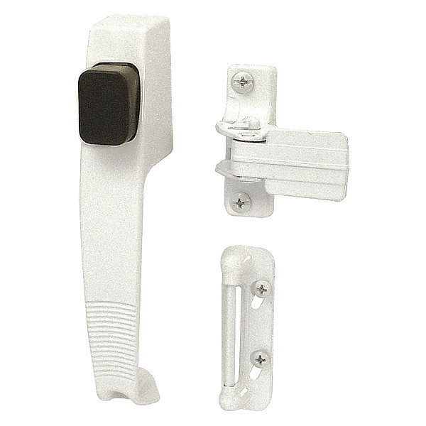 Primeline Tools Push Button Latch with Tie Down, White (1 Set) MP5116