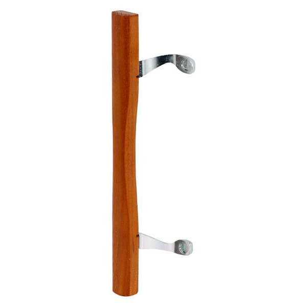 Primeline Tools Sliding Patio Door Wood Pull, Chrome Plated Brackets (Single Pack) C 1034