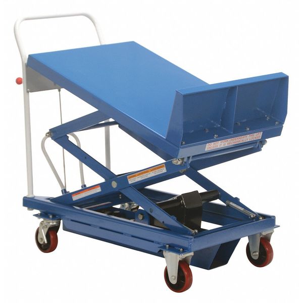Vestil Blue Lift & Tile Cart With Sequence Select 400 lb 30 x 19.5 CART-600-LT