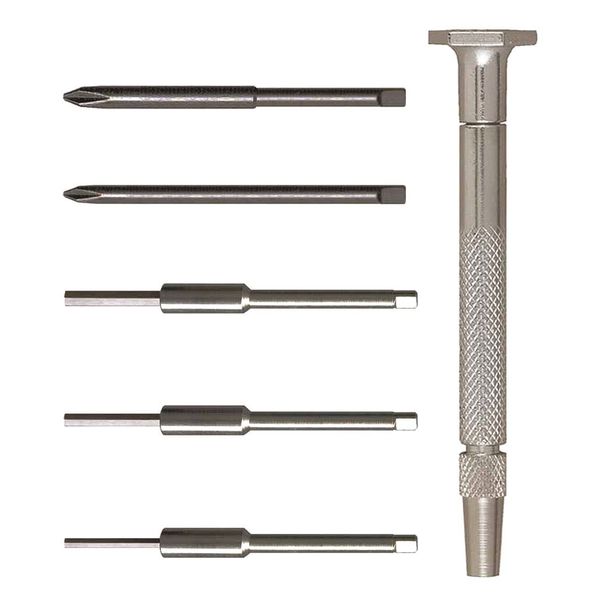 Moody Tool Mag Handle CrossPoint/Hex Set, 6Pc 58-0183