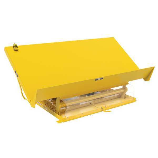 Vestil 96" X 48" Yellow Lift Table, Load Cap. 4000 lb., 115V UNI-9648-4-YEL-115-1
