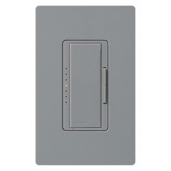 Lutron Dimmer, Maestro, CFL/LED, Gray MACL-153M-GR