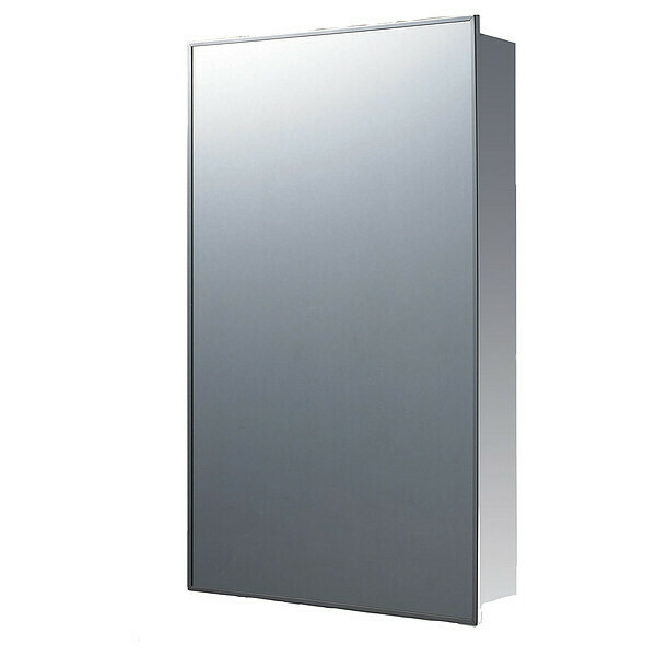 Ketcham 18" x 24" Stainless Steel Surface Mounted SS Framed Medicine Cabinet 174SS-SM