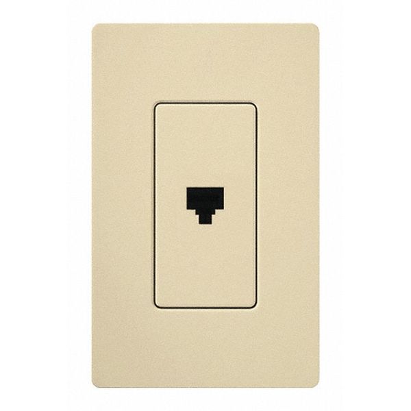 Lutron Telephone Jack, Single, Ivory CA-PJ-IV