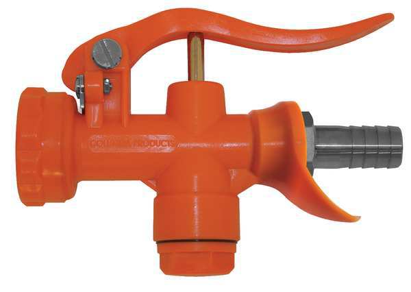 Sani-Lav Pistol Grip Water Nozzle, 3/4" Female, 100 psi, 12 gpm, Safety Orange N3