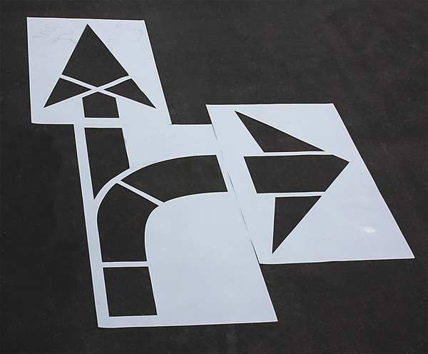 Rae Pavement Stencil, MUTCD Combo Arrow, 1/16 STL-116-5015