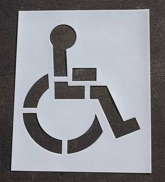 Rae Pavement Stencil, 39 in, Handicap, 1/16 STL-116-3039