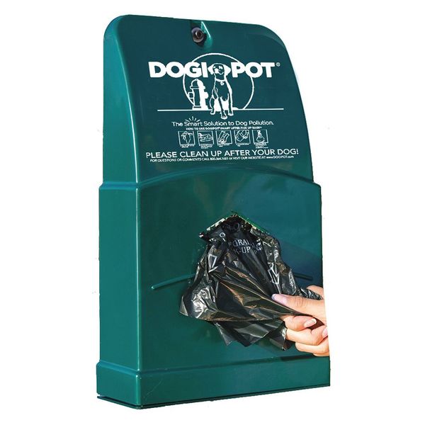 Dogipot Bag Dispenser, Poly, 17"Hx9-2/5"Wx3-1/4"D 1007-2