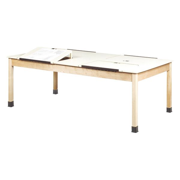 Diversified Spaces Rectangle Drafting Table, 84" X 88" X 30", HPL Top, Almond DT-90PL