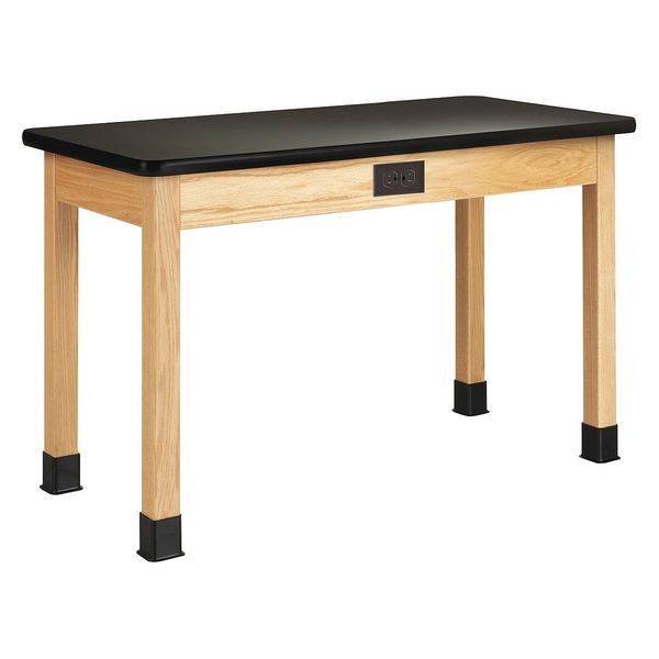 Diversified Spaces Rectangle Table, 60" X 30", Wood Top, Oak P7212BK30N