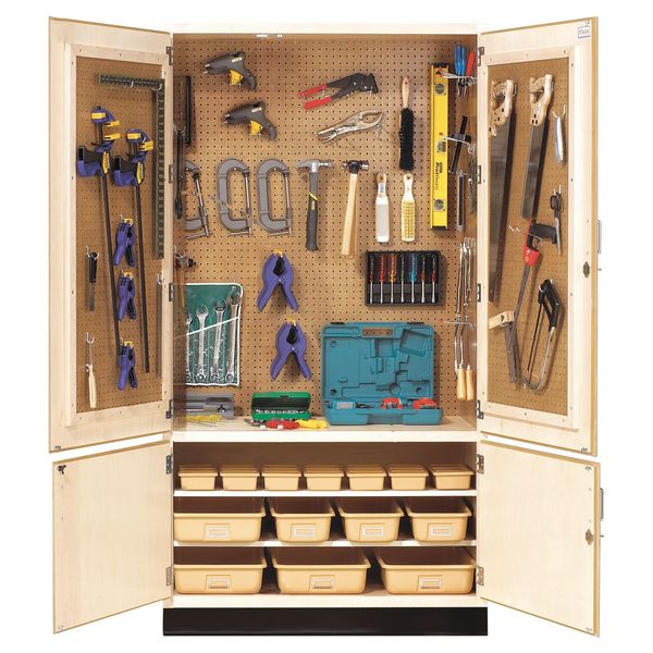 Diversified Spaces Maple Tool Storage Cabinet, 48 in W, 84 in H TETC-40