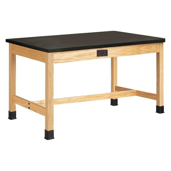 Diversified Spaces Rectangle Table, 72" X 36", Wood Top, Oak P7304K36SE