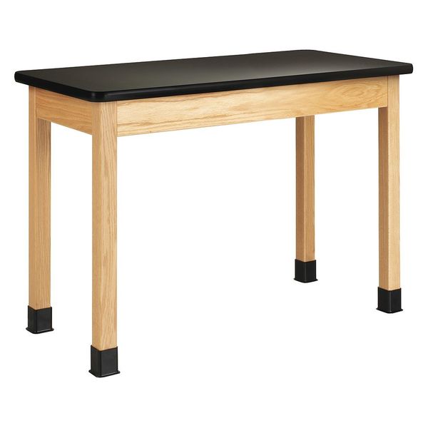 Diversified Spaces Rectangle Table, 54" W X 56" L X 36" H, HPL, black P720LBBK36N