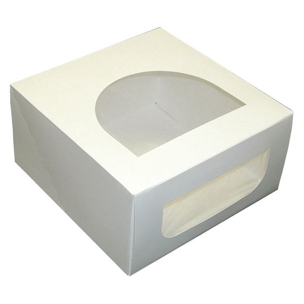 Dixie Dixie, Cake Box, White, 8"x8"x4", PK100 PL8X8X4