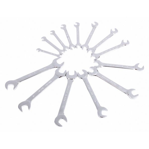 Sunex Angled Wrench Set, Metric, 14 pcs. 9914MA