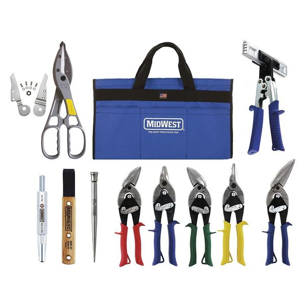 Midwest Platinum Roofing/Siding Tool Kit, 11 pcs. MWT-BULDKIT03