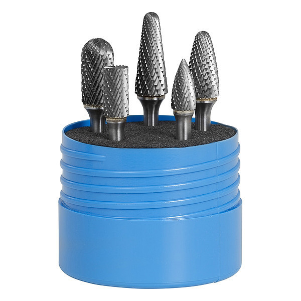 Sgspro Carbide Bur Set, Double Cut 18260