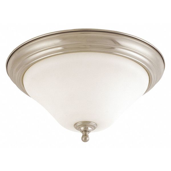 Nuvo Dupont 2-Light 15 in. Flush Mount with Satin White Glass 60-1826