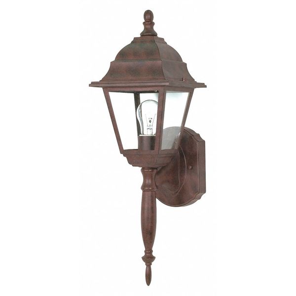 Nuvo Briton 1-Light 18 in. Wall Lantern with Clear Seed Glass 60-3454