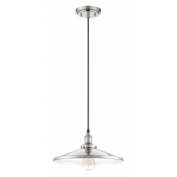 Nuvo Vintage 1 Light Pendant Matching Shade Vintage Lamp Included, Lamp Type: incandescent 60-5409