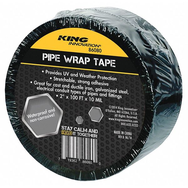 King Innovation Waterproof Pipe Wrap Tape, 2" x 100 ft. 86080