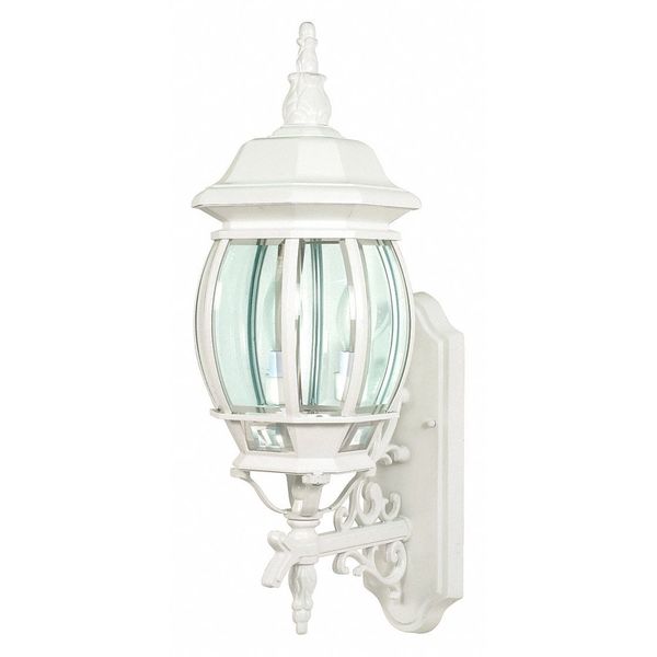 Nuvo Central Park 3-Light 22 in. Wall Lantern with Clear Beveled Glass 60-888