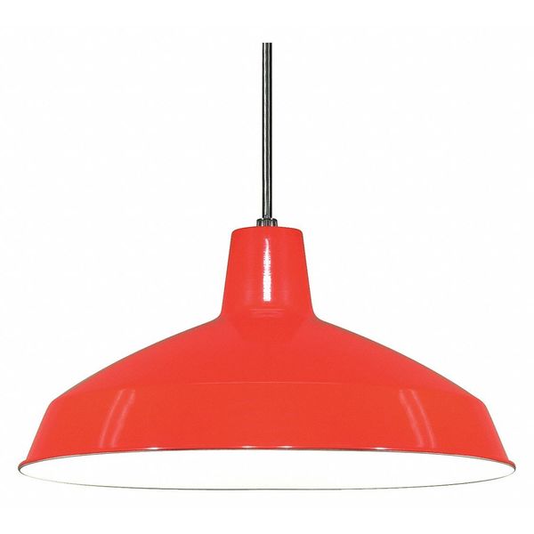 Nuvo 1-Light - 16in. - Pendant - Warehouse Shade - Red Finish SF76-663