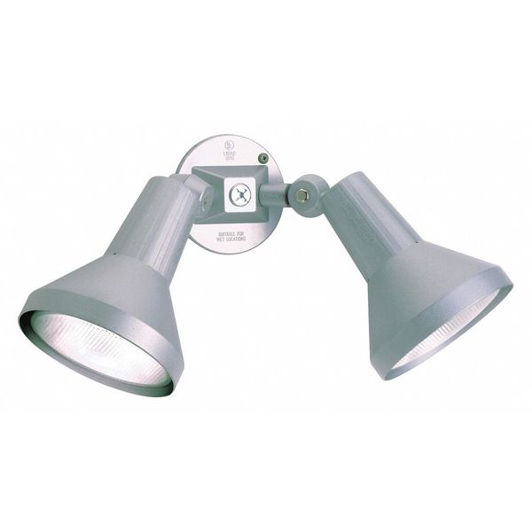 Nuvo 2-Light - 15in. - Flood-Light Exterior - PAR38 with Adjustable Swivel - Gray Finish SF77-703