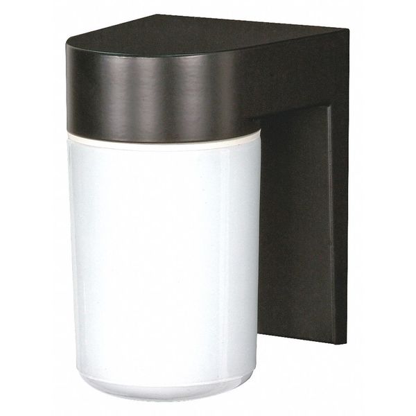 Nuvo 1 Light 8 in. Utility Wall Mount With White Glass Cylinder B SF77-137