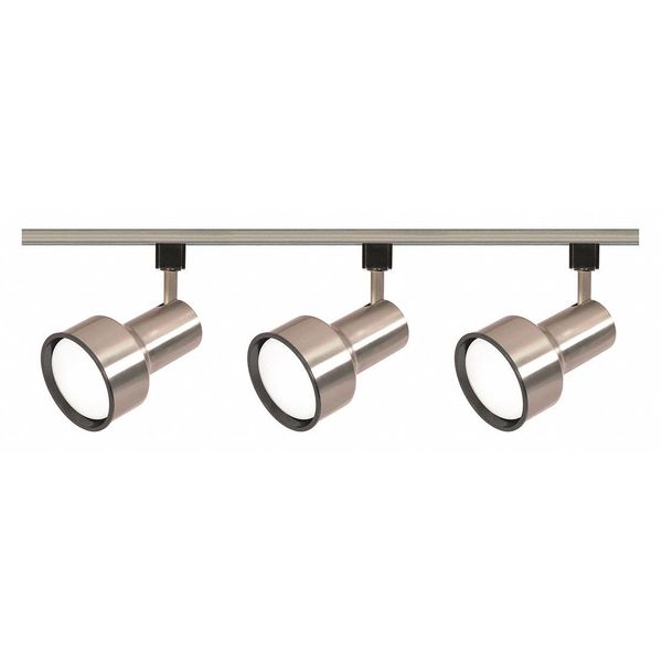 Nuvo 3-Light, R30, Step Cylinder Track Kit, 4 foot Track, Brushed Nickel TK340