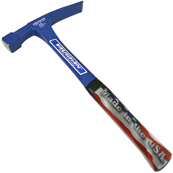 Vaughan Bricklayers Hammer, Steel, 18 oz, Textured ABL18