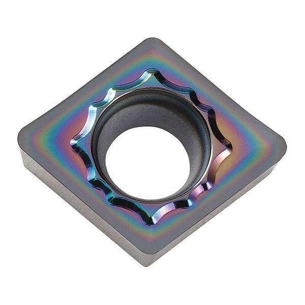 Kyocera Diamond Turning Insert, Diamond, 3/8", 80  Degrees, 1/64" CCGT3251AHPDL025