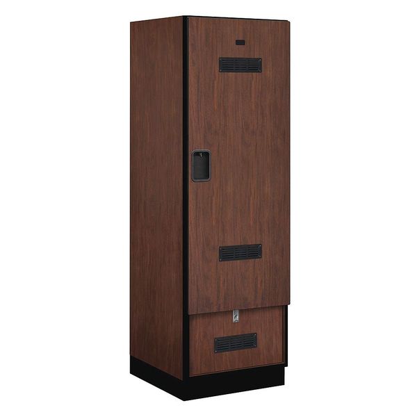 Salsbury Industries Gear Locker, 24Wx76Hx24"D, Mahogany 30074MAH