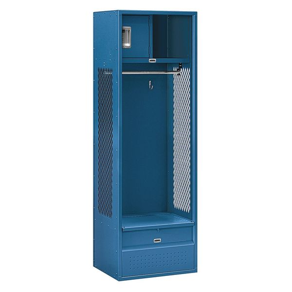 Salsbury Industries Open Access Locker, 24Wx72Hx18"D, Blue 70018BL-U