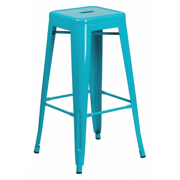 Flash Furniture 30" High Backless Crystal Teal-Blue Barstool ET-BT3503-30-CB-GG