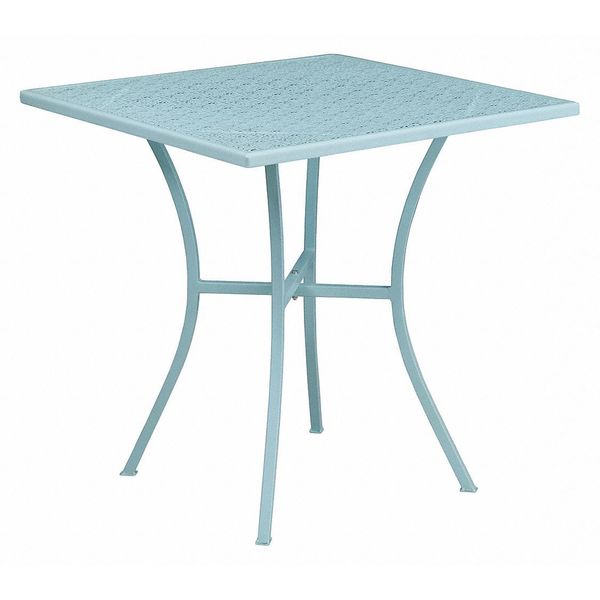 Flash Furniture 28" SQ Sky Blue Steel Patio Table - Event Table CO-5-SKY-GG