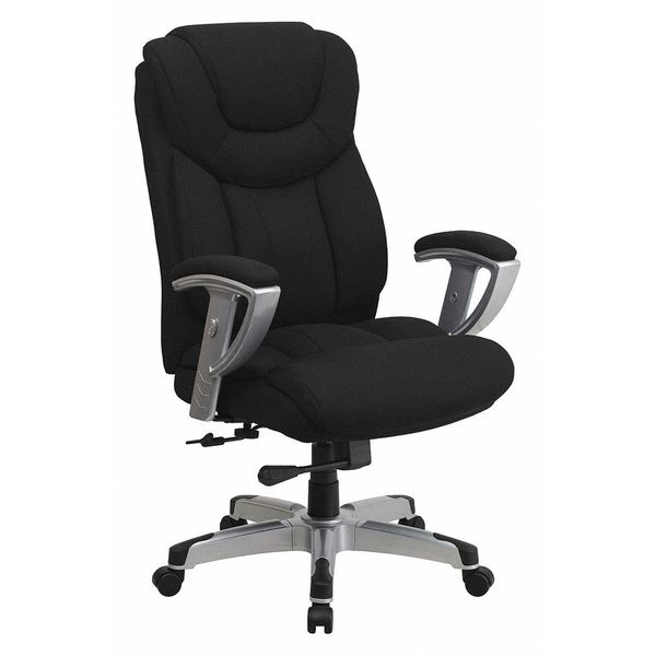 Flash Furniture Office Chair, 31"L48-1/2"H, Height and Width Adjustable Padded, HerculesSeries GO-1534-BK-FAB-GG