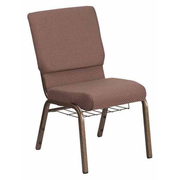 Flash Furniture Church Chair, 25"L33-1/4"H, FabricSeat, HerculesSeries FD-CH02185-GV-BNDOT-BAS-GG