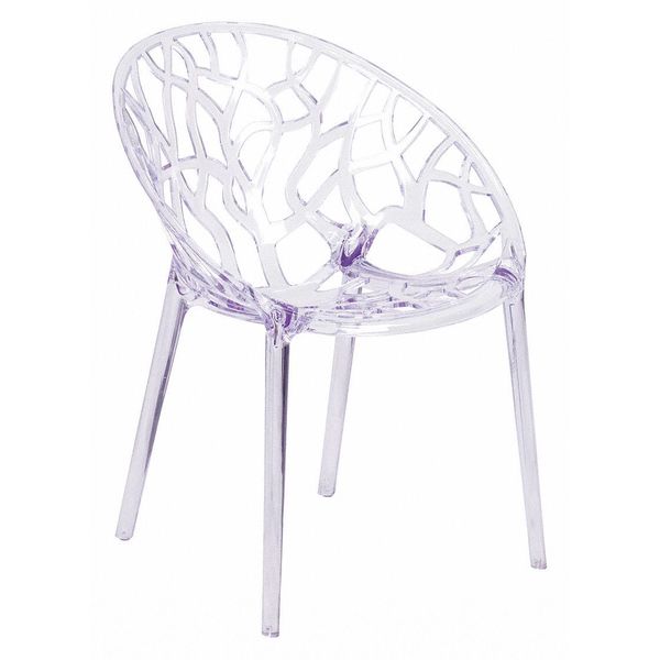 Flash Furniture Specter Series Transparent Stacking Side Chair FH-156-APC-GG