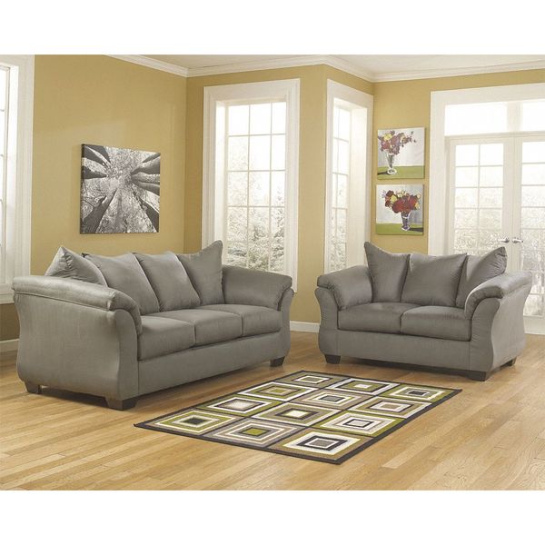 Flash Furniture Cobble Microfiber Living Set, 39" x 40" FSD-1109SET-COB-GG