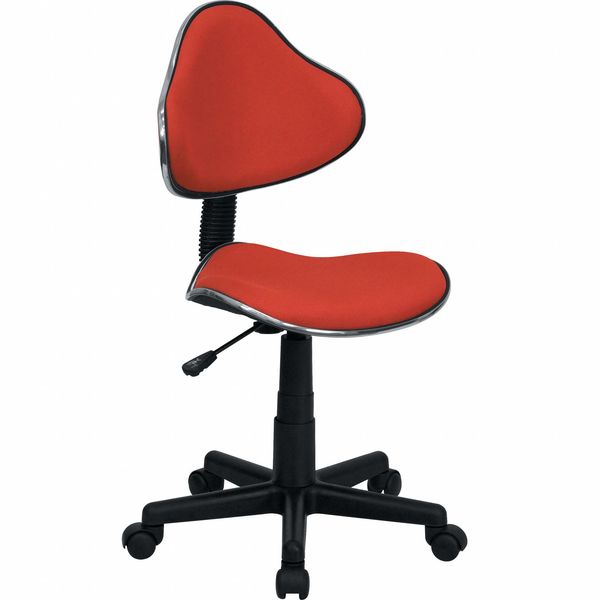 Flash Furniture Metal Task Chair, 17" to 21-1/2", Red BT-699-RED-GG